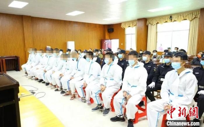 圖為庭審現(xiàn)場?！|蘭法院 攝