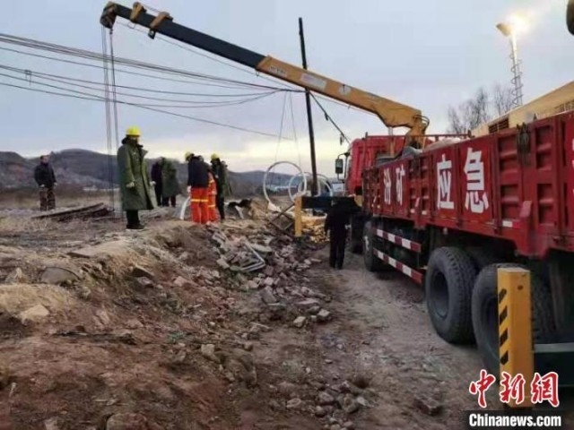 救援現(xiàn)場。 現(xiàn)場工作人員 供圖