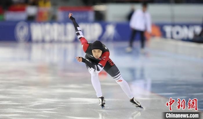 高亭宇在比賽中。圖片來(lái)源：黑龍江省體育局。