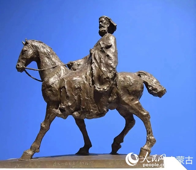 吳為山作品《馬可波羅》。人民網(wǎng)記者 富麗娟攝