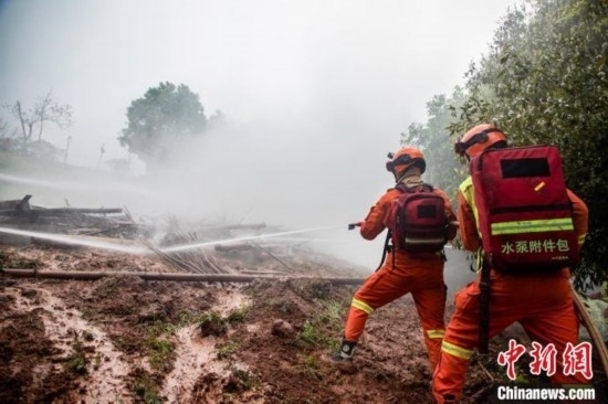 演練現(xiàn)場。瀘州消防供圖