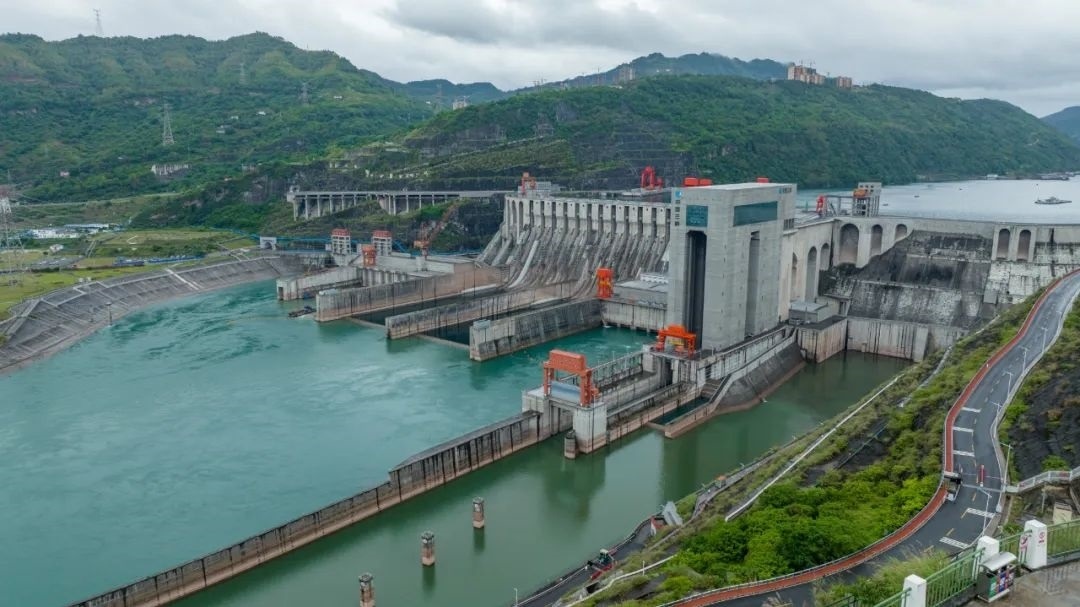 航拍向家壩升船機(jī)。受訪者供圖