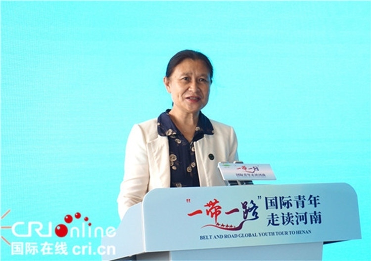 中國人民對外友好協(xié)會二級巡視員李冬梅致辭。賈親親 攝