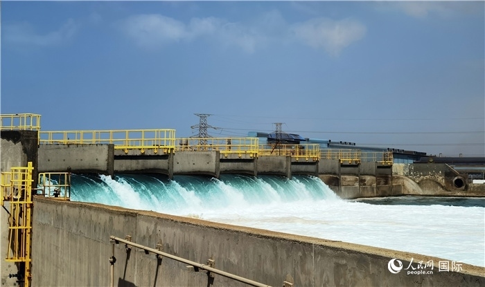 圖為取排水工程項目一景。人民網(wǎng)記者管克江攝