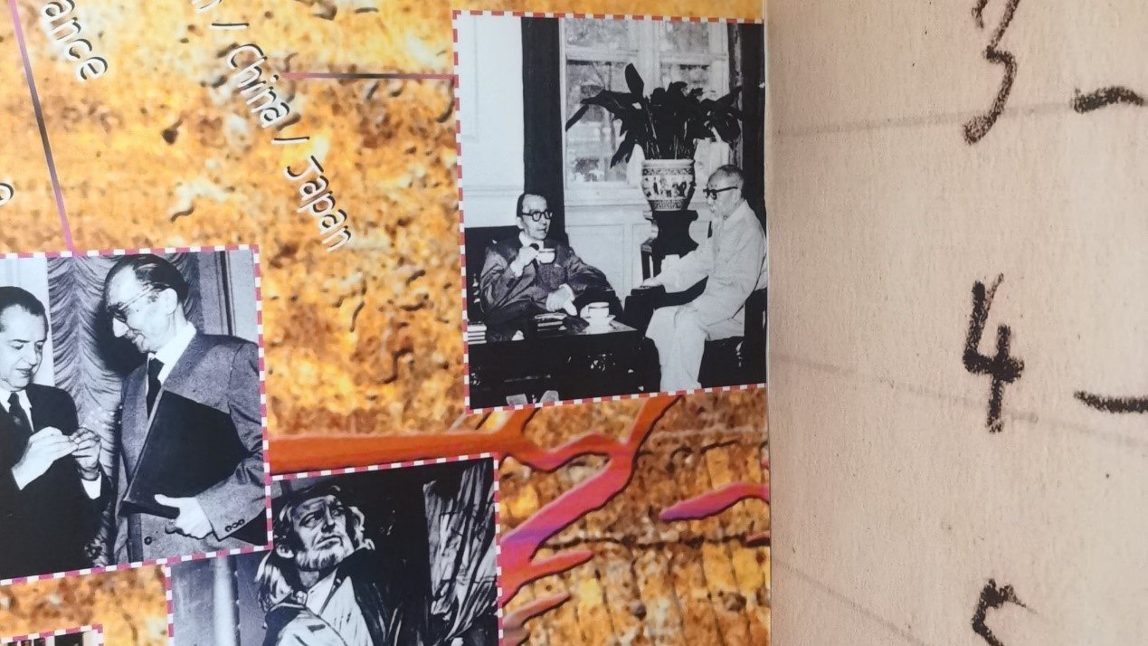 1957年，卡贊扎基斯第二次訪問中國(guó)，期間與作家茅盾進(jìn)行交流。人民網(wǎng)記者 葛泰佚攝