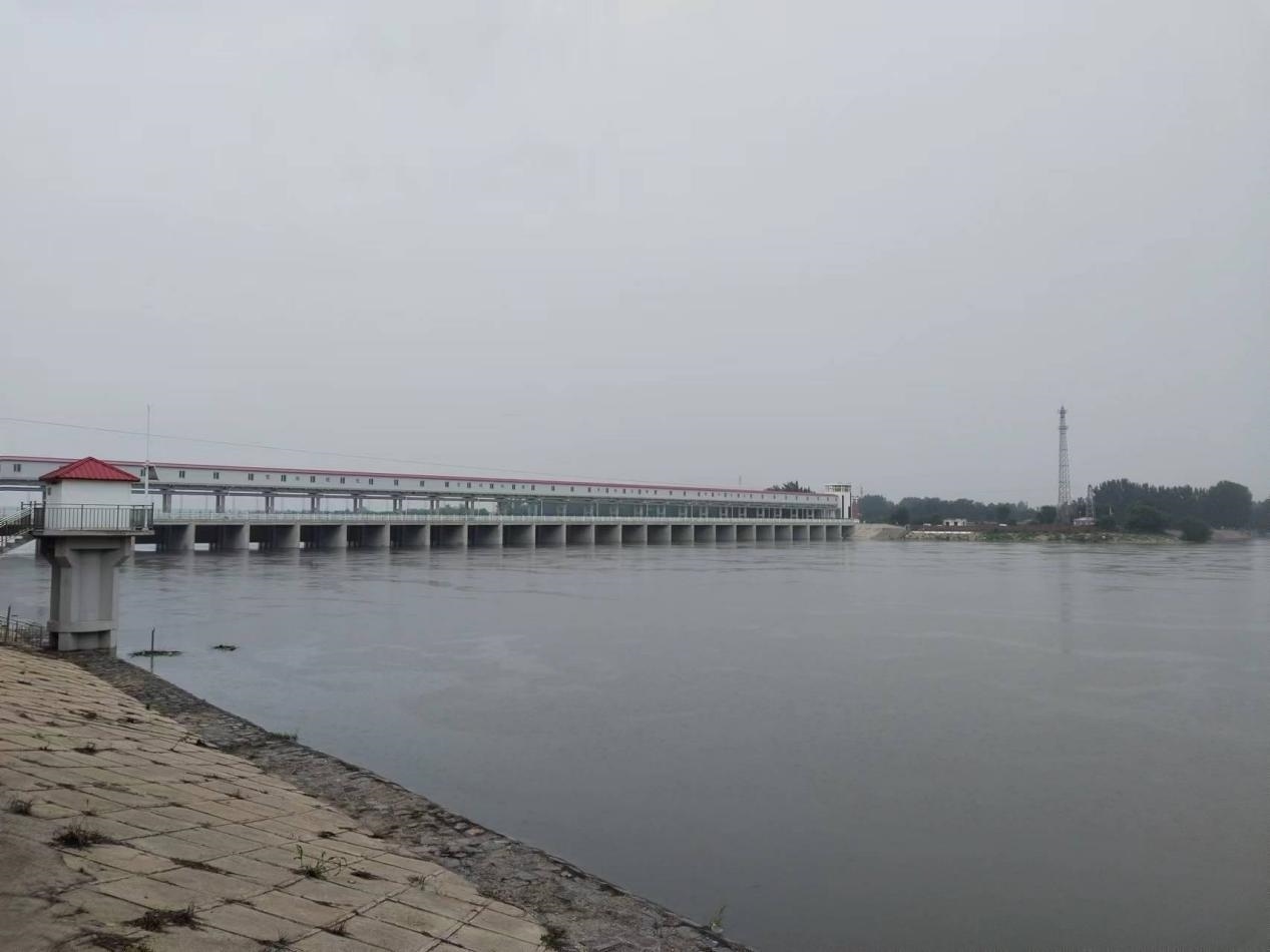 獨(dú)流減河進(jìn)洪閘。受訪者供圖