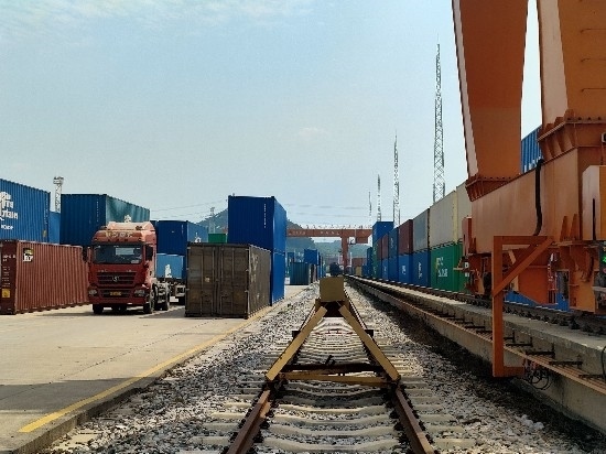 廣州東部公鐵聯(lián)運(yùn)樞紐（增城西站）。人民網(wǎng) 王雅蝶攝