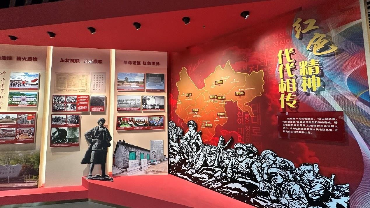 《千秋正氣-朝鮮族革命斗爭史陳列》展廳。人民網(wǎng)記者 金洪花攝