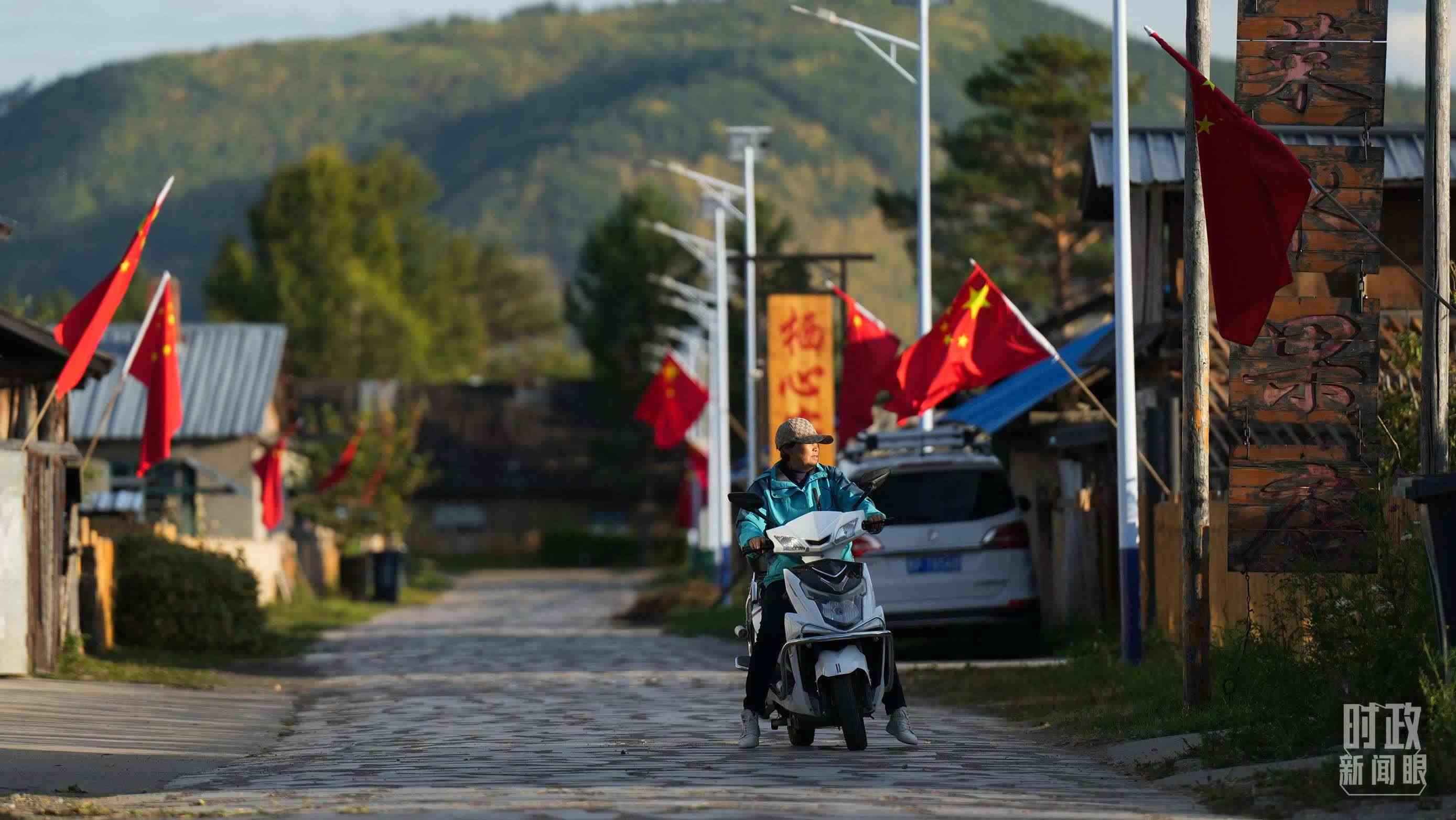 △北極村里民宿眾多。（總臺(tái)國(guó)廣記者李晉拍攝）