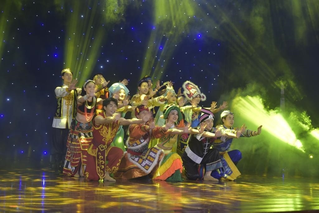 5月27日，演員在柬埔寨金邊真臘歌劇院演出。