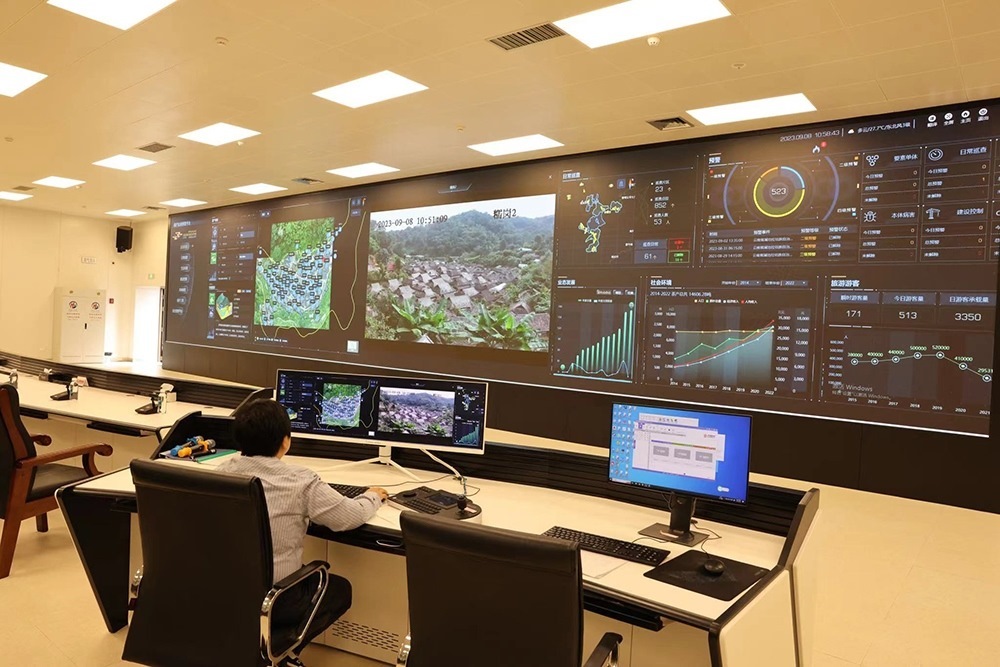 景邁山遺產(chǎn)監(jiān)測中心。普洱景邁山古茶林保護管理局供圖