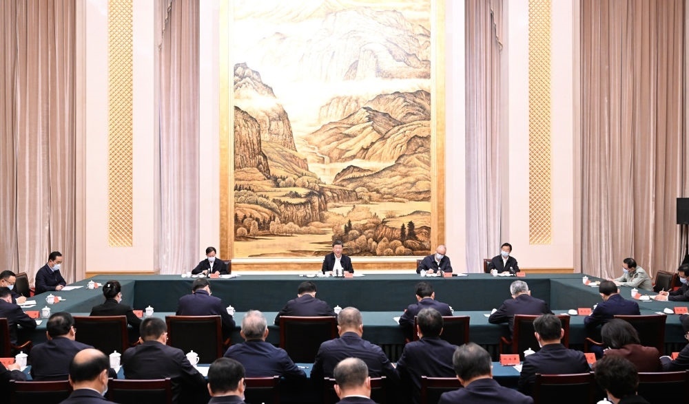  2023年5月17日上午，習(xí)近平在西安聽取陜西省委和省政府工作匯報(bào)并發(fā)表重要講話。