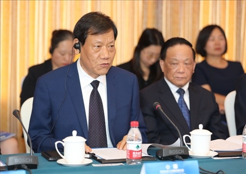 中國社會工作聯(lián)合會會長陳存根致辭。主辦方供圖