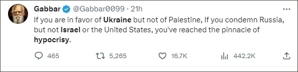 巴以爆發(fā)新沖突后，他再指西方“雙標(biāo)”