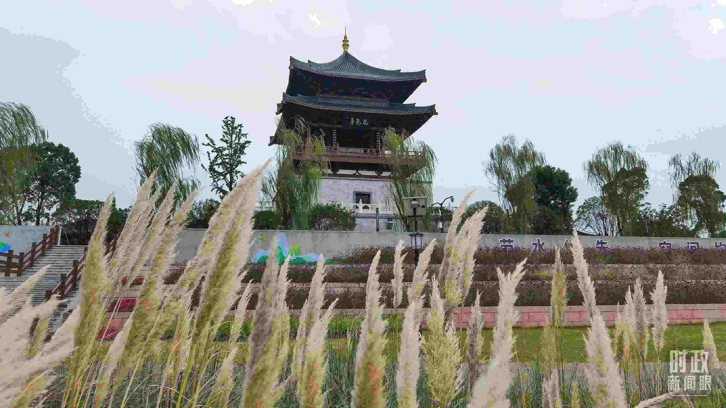 △長(zhǎng)江國(guó)家文化公園九江城區(qū)段。（總臺(tái)央視記者程鋮拍攝）