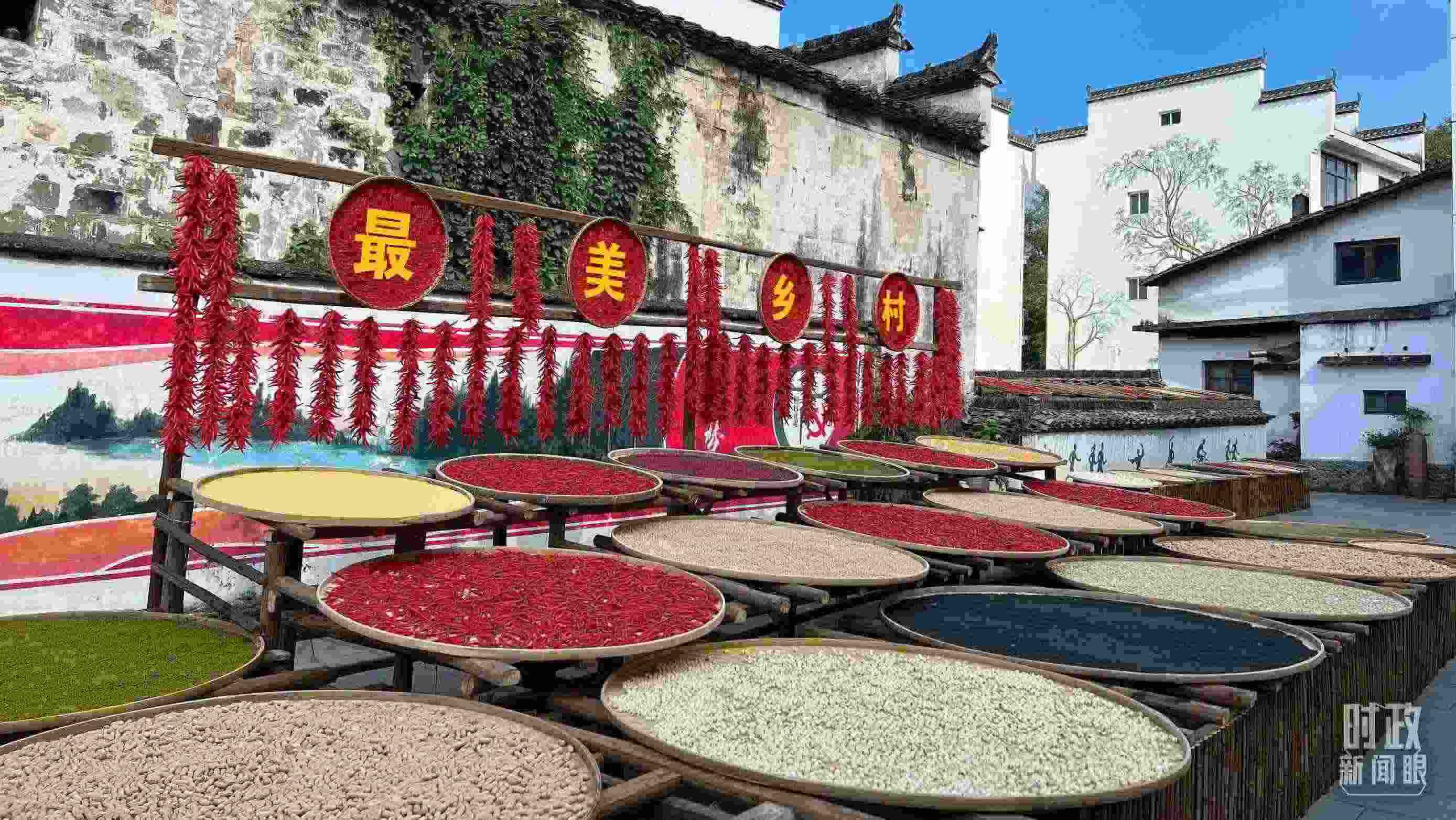 △婺源縣秋口鎮(zhèn)王村石門自然村。（總臺(tái)央視記者程鋮拍攝）