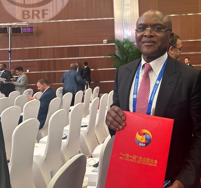 “一帶一路”企業(yè)家大會的外方代表。人民網(wǎng)記者 申佳平攝