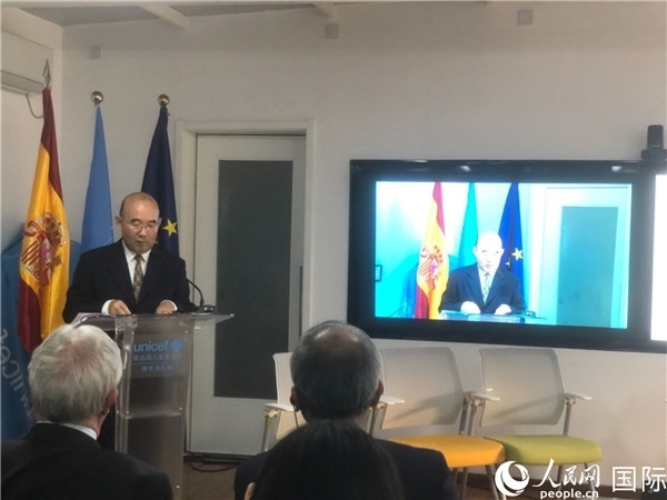 生態(tài)環(huán)境部應對氣候變化司一級巡視員孫楨在研討會上致辭。 人民網(wǎng)記者 趙健攝