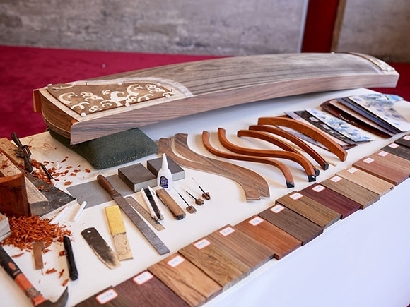 蘭考古箏制作展示。中央音樂(lè)學(xué)院供圖