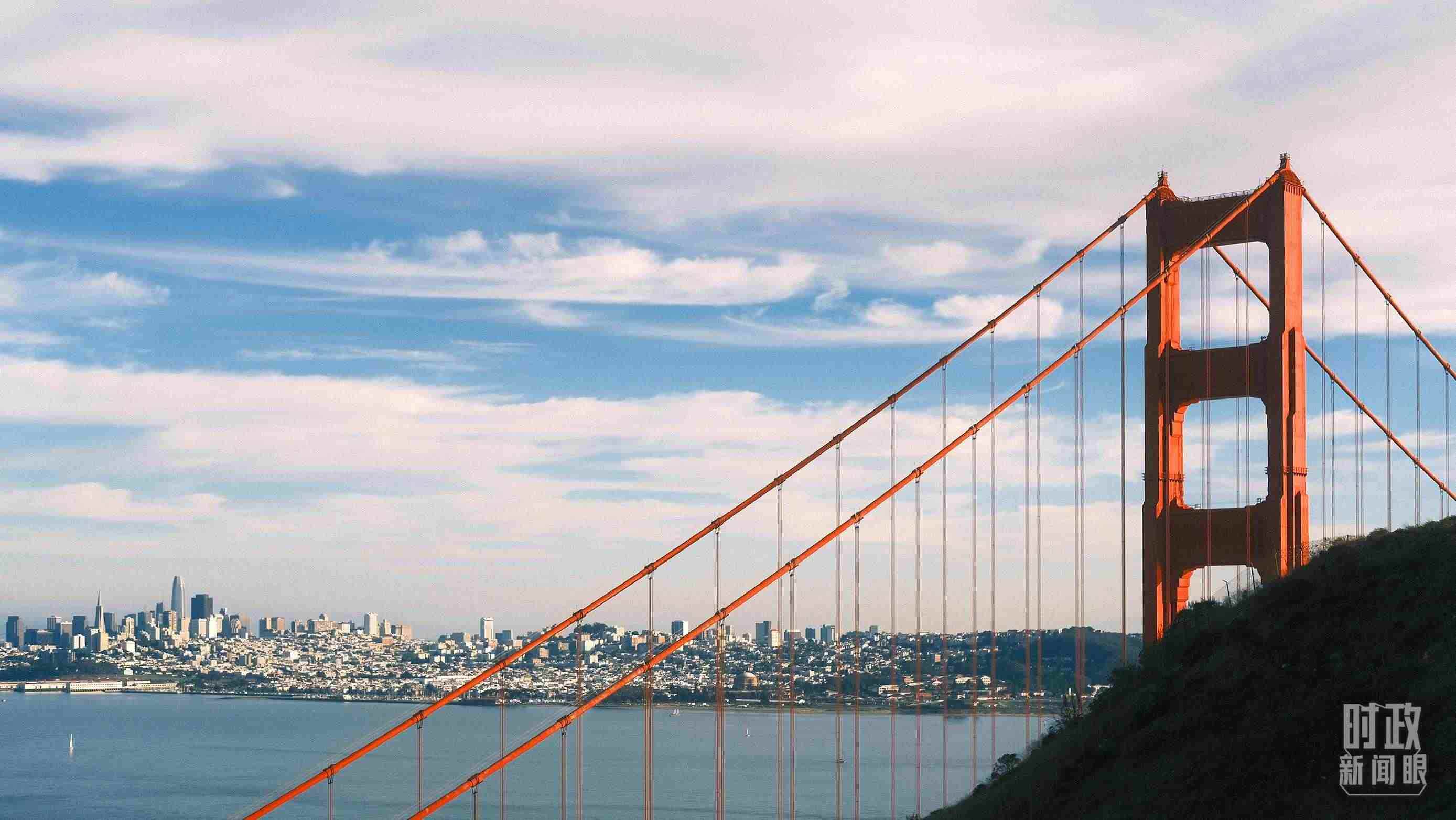舊金山，金門大橋。（總臺央視記者盧心雨拍攝）