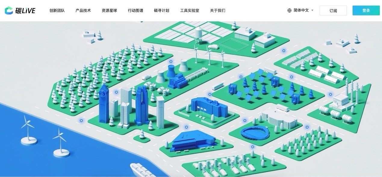 “碳LIVE”社區(qū)網(wǎng)頁截圖。圖片由騰訊公司提供