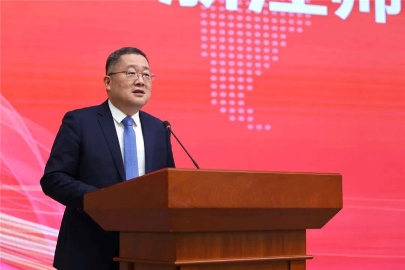 浙江師范大學(xué)黨委書記鄭孟狀致辭。主辦方供圖