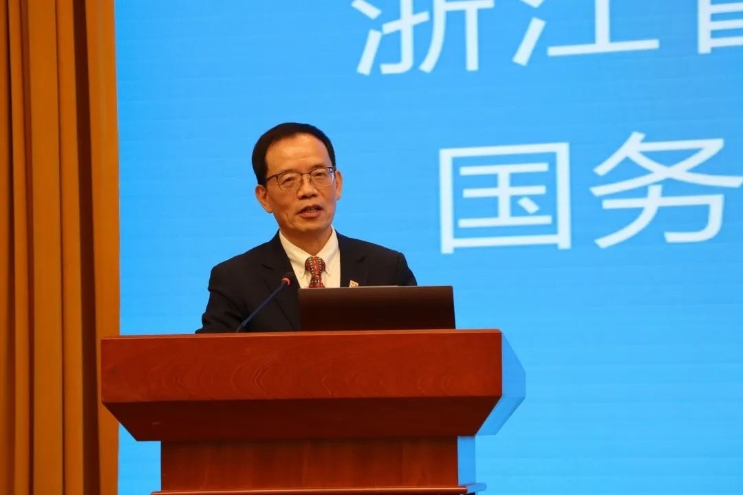 浙江省區(qū)域國別與國際傳播研究智庫聯(lián)盟首席專家、浙江師范大學非洲區(qū)域國別學學部學術委員會常務副主任劉鴻武致辭。主辦方供圖