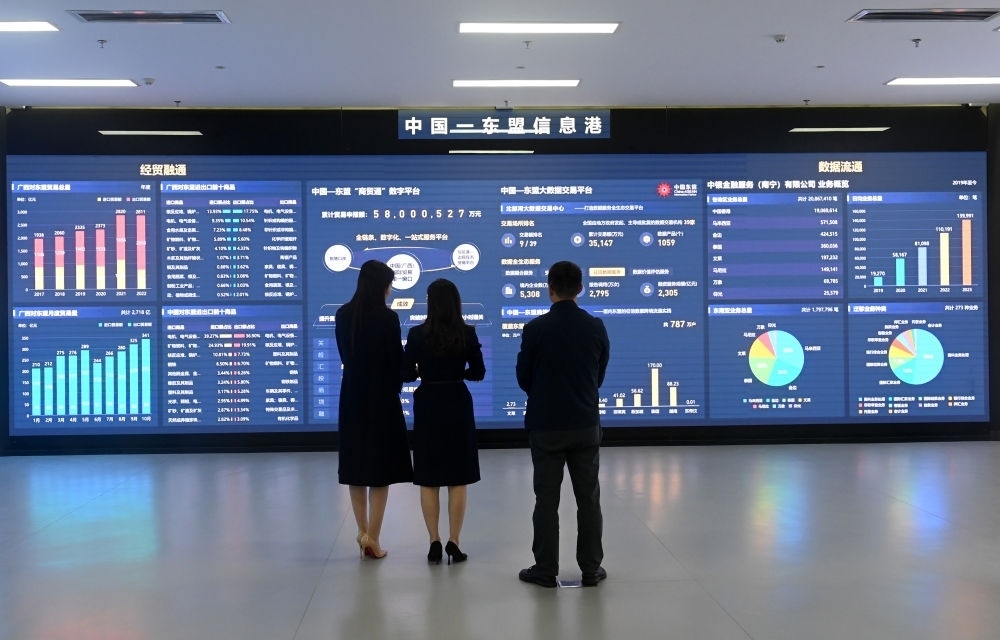 中國—東盟信息港股份有限公司展廳。