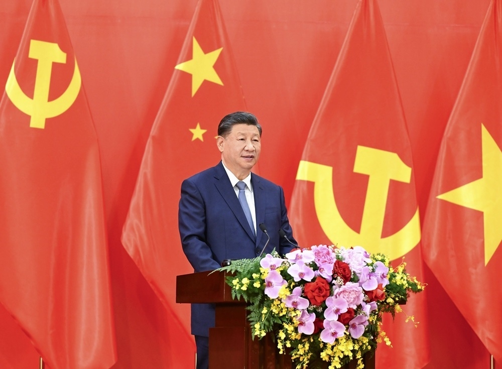 習(xí)近平總書記發(fā)表題為《賡續(xù)傳統(tǒng)友誼，開創(chuàng)中越命運(yùn)共同體建設(shè)新征程》的重要講話。