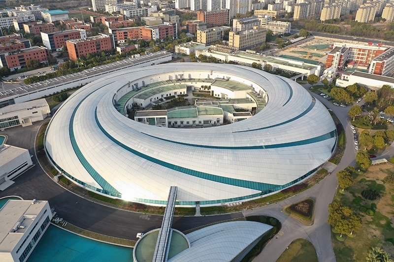 2019年3月12日，航拍上海光源項目。