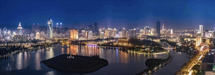 筼筜夜色。（圖源：人民日報）