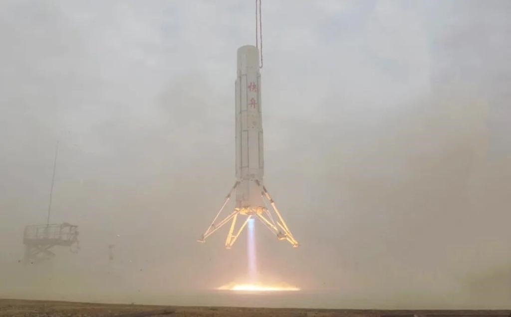 圖為垂直起降試驗。（中國航天科工集團供圖）