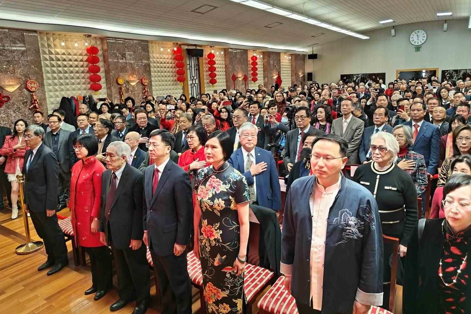 領(lǐng)區(qū)各州代表參加招待會。主辦方供圖