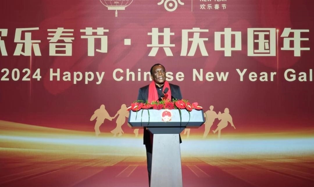 南非駐華大使謝勝文閣下致辭。中國駐南非大使館供圖