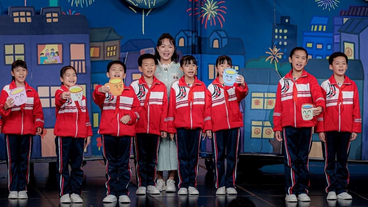 湖南省懷化市會同縣粟裕希望小學(xué)田野詩班彩排現(xiàn)場。主辦方供圖