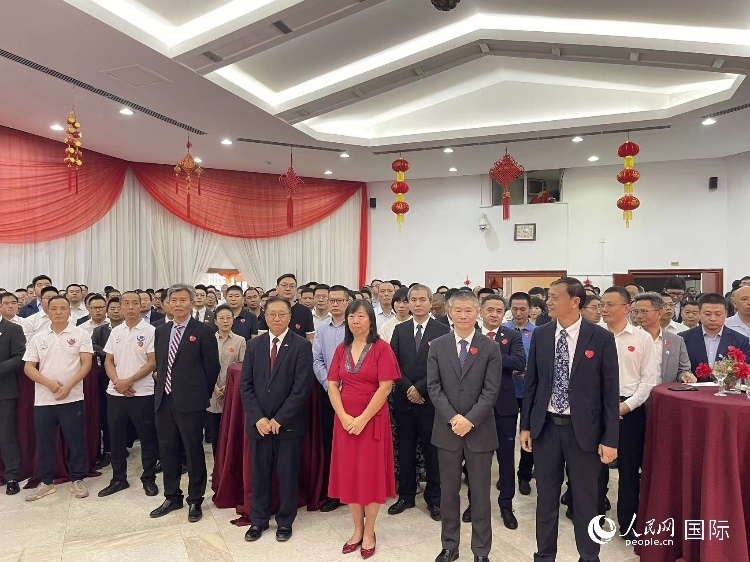 駐尼日利亞使館春節(jié)招待會現(xiàn)場。人民網(wǎng)記者 姜宣攝