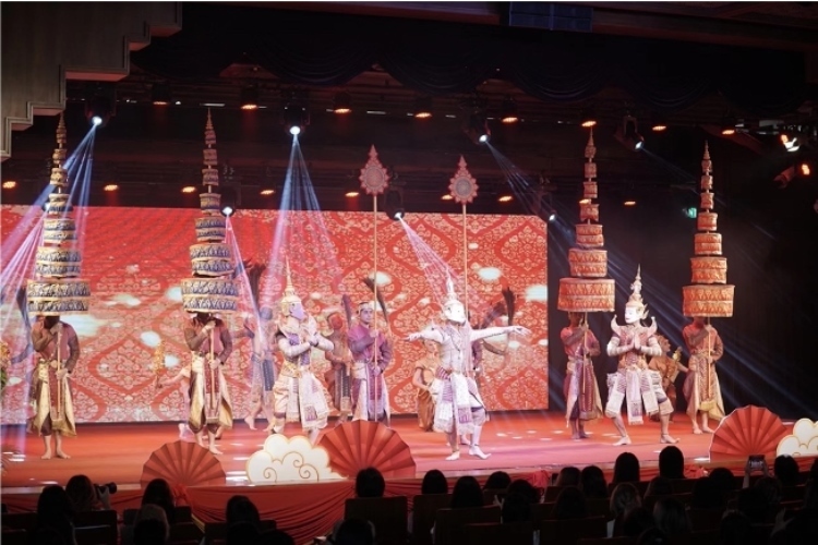 圖為2024“歡樂春節(jié)”中泰互致新春賀辭活動(dòng)現(xiàn)場。 中國駐泰國大使館文化處供圖