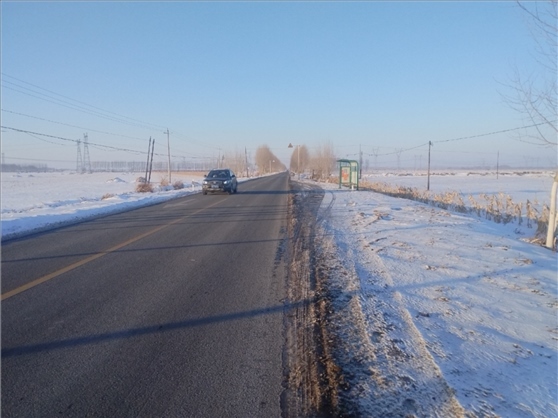 連接德惠市與太興村的德前公路寬闊通暢。德惠市委宣傳部供圖