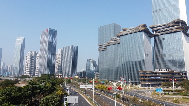2024年1月1日，廣東珠海，橫琴粵澳深度合作區(qū)樓群。