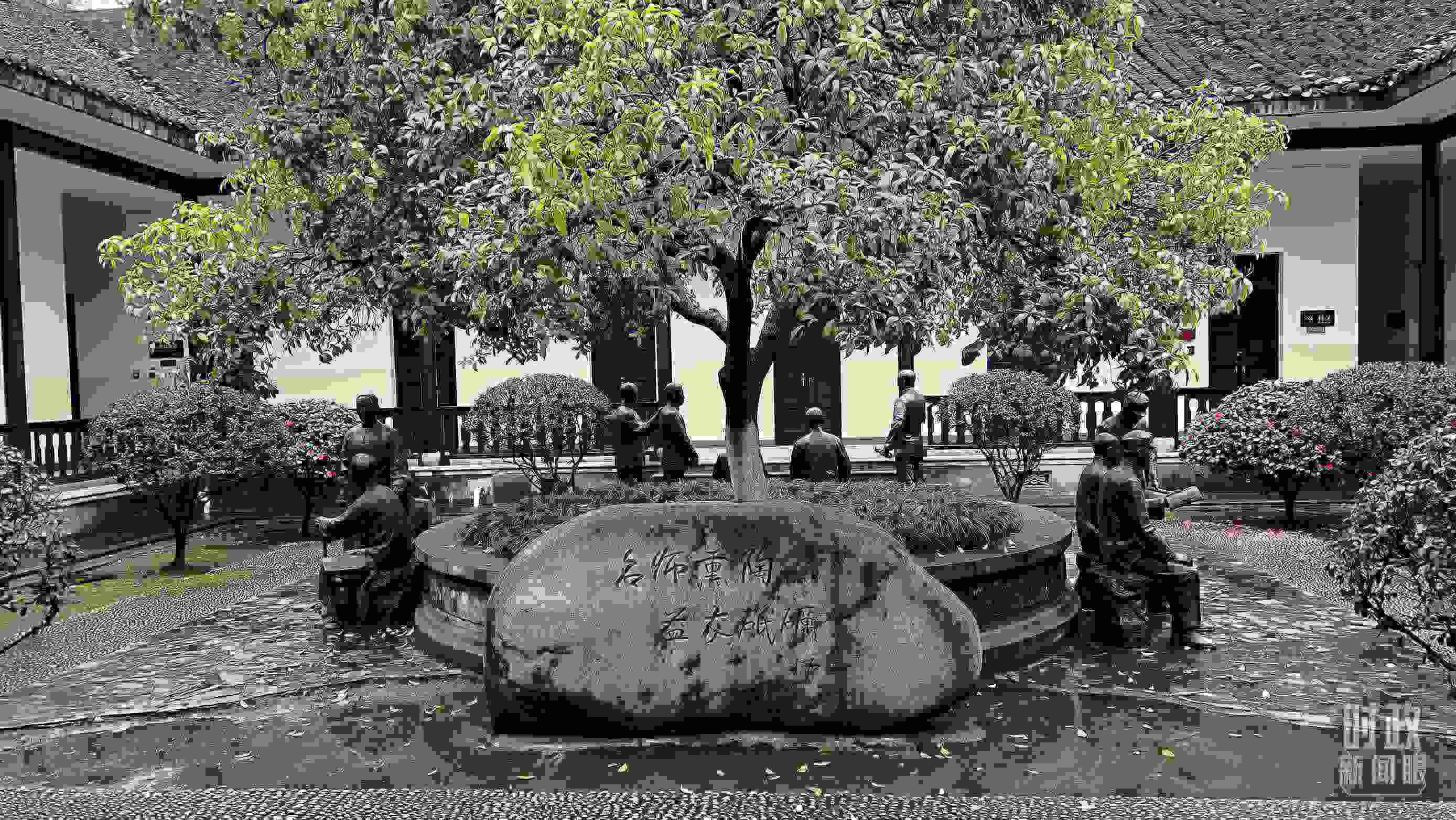 △湖南第一師范學院（城南書院校區(qū)）。（總臺央視記者覃思拍攝）