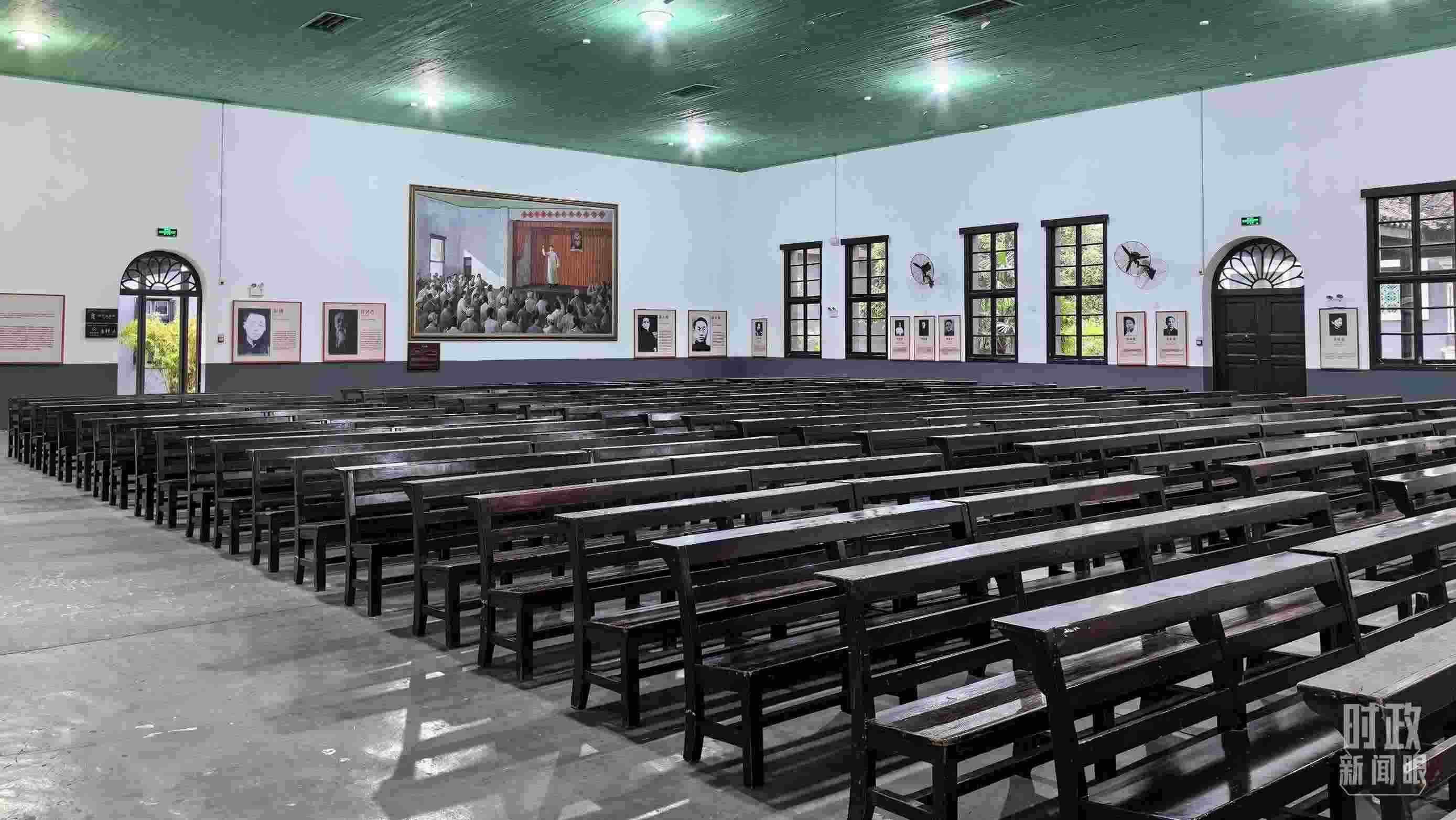 △湖南第一師范學院（城南書院校區(qū)）大禮堂。（總臺央視記者趙化拍攝）