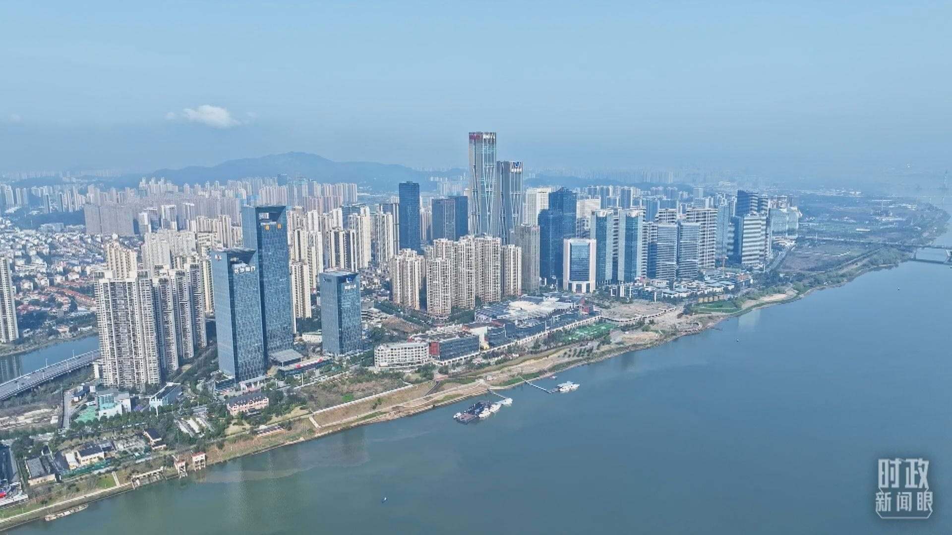 △俯瞰長沙。（總臺央視記者范凱拍攝）