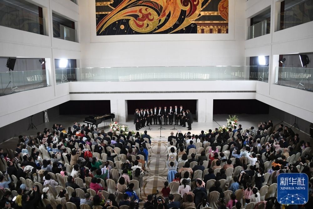 3月21日拍攝的“春暖·金融街韻律專場音樂會”現(xiàn)場。新華社記者 任超 攝