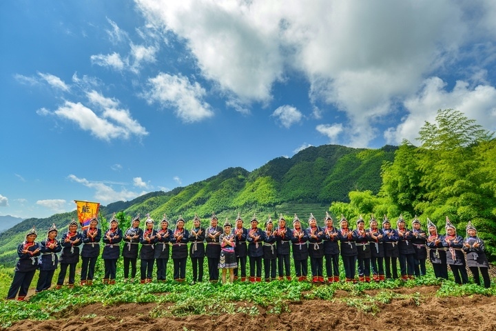 景寧渤海鎮(zhèn)安亭村畬歌嘹亮。供圖 共享聯(lián)盟·景寧