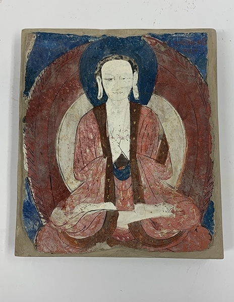 佛像壁畫殘片（暫定名）。國家文物局供圖