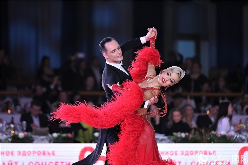 第五屆“克里姆林宮杯”國標(biāo)舞錦標(biāo)賽現(xiàn)場。于子恒攝