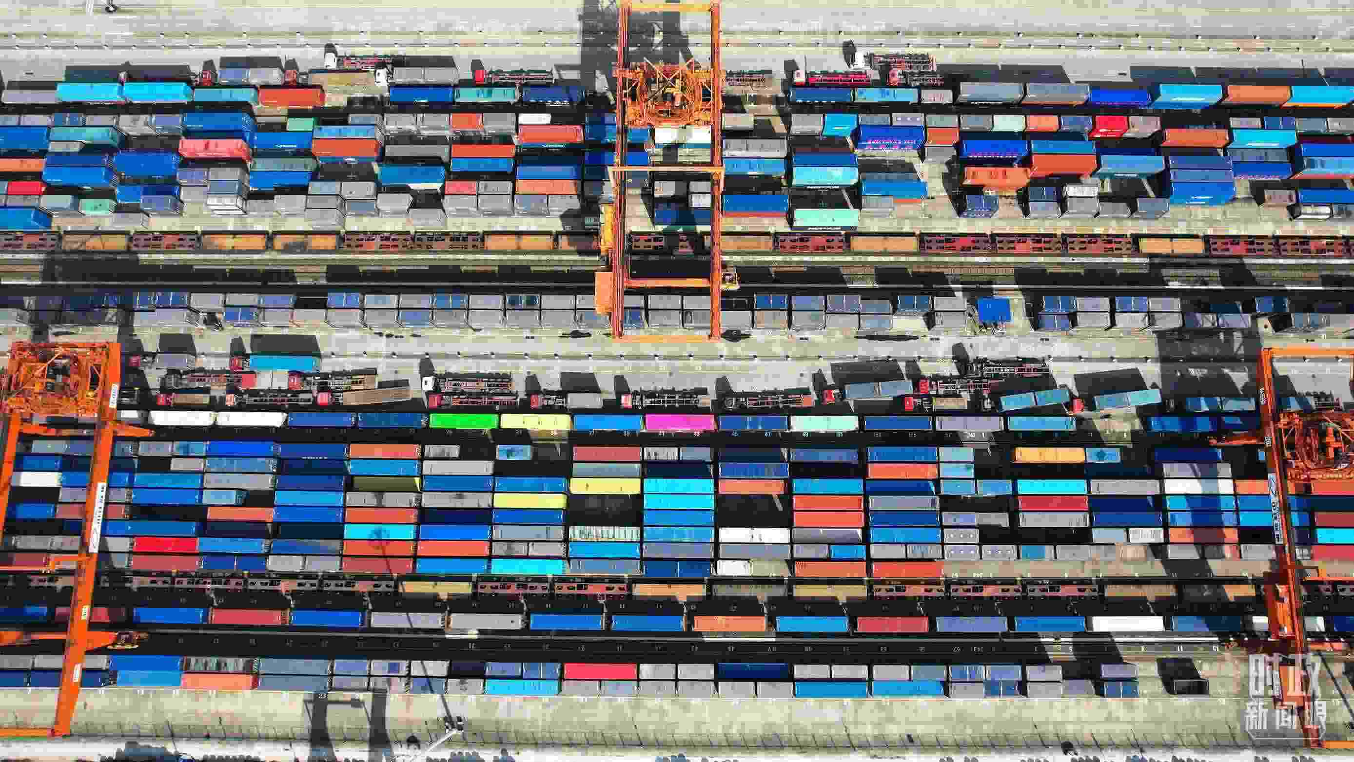 △重慶國際物流樞紐園區(qū)。（總臺(tái)記者楊洋拍攝）