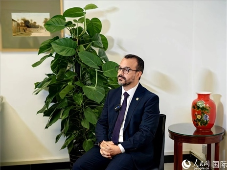 巴西文化部副部長卡西修斯·羅薩接受人民網(wǎng)專訪。人民網(wǎng)記者 符園園攝