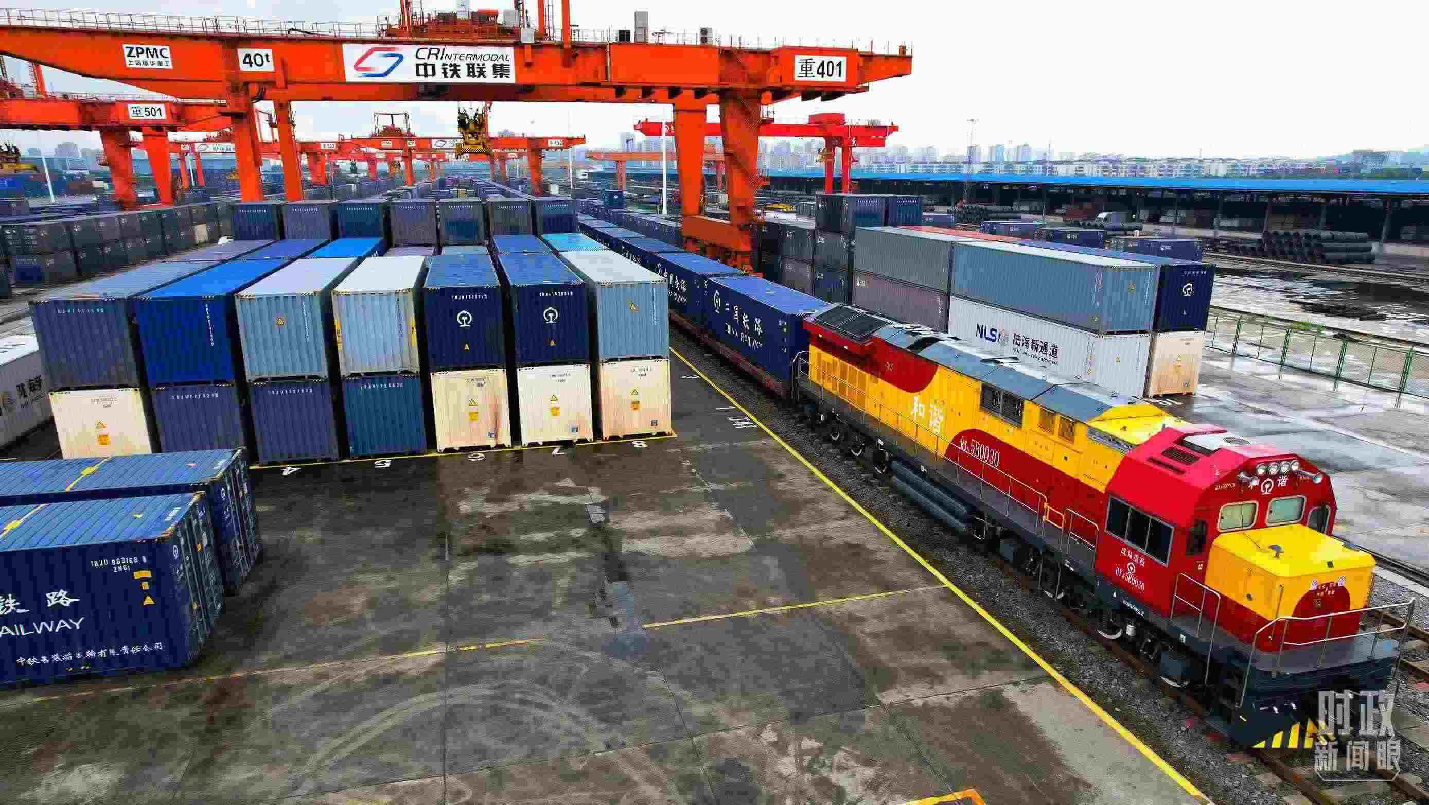 △重慶國際物流樞紐園區(qū)。（總臺記者劉雨拍攝）