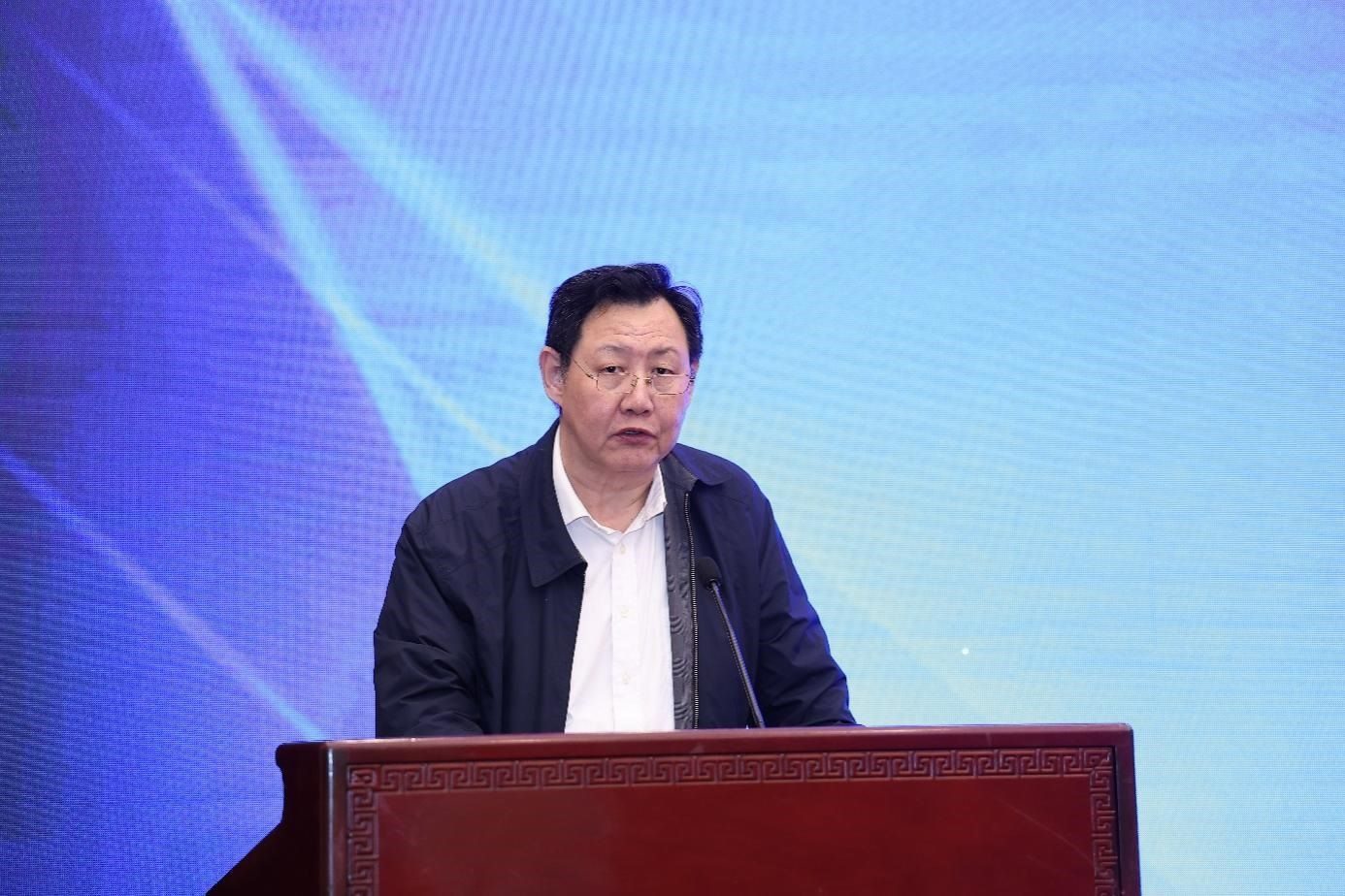 中國(guó)物流與采購(gòu)聯(lián)合會(huì)黨委副書(shū)記余平致辭。主辦方供圖